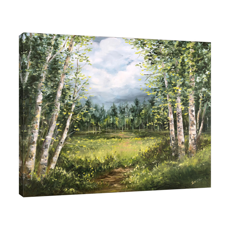 Aspen Meadow II - impression sur toile tendue, H 15 po x l 18 po x P 1,5 po