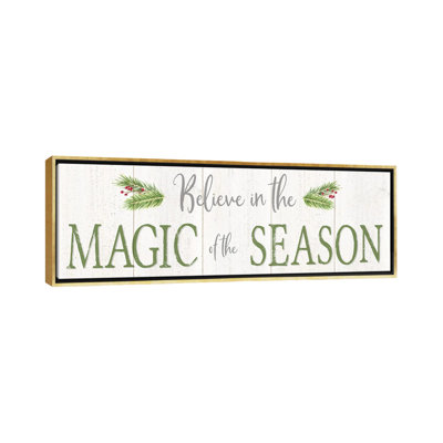 «Peaceful Christmas Horizontal Magic of the Season» par Tara Reed - reproduction d'art textuel