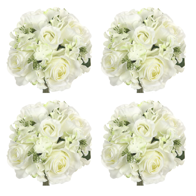 Tiges d'hortensia rose, Crème, crème