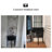 Black Solid + Manufactured Wood Console Table