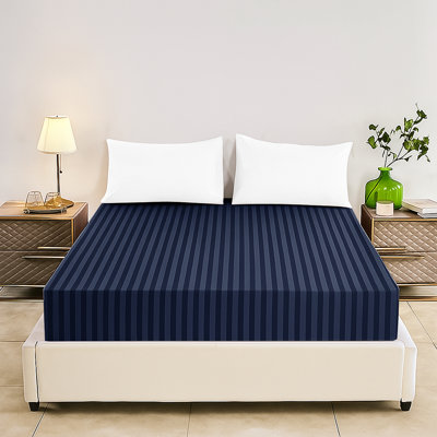 Tabbitha Striped Microfiber Standard Fitted Sheet