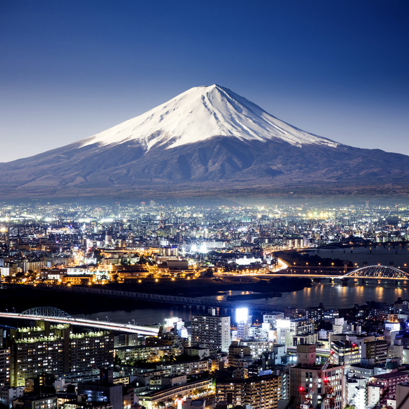 Mount Fuji. Fujiyama by Fromzerotohero - Wrapped Canvas Print, 30cm H x 30cm W