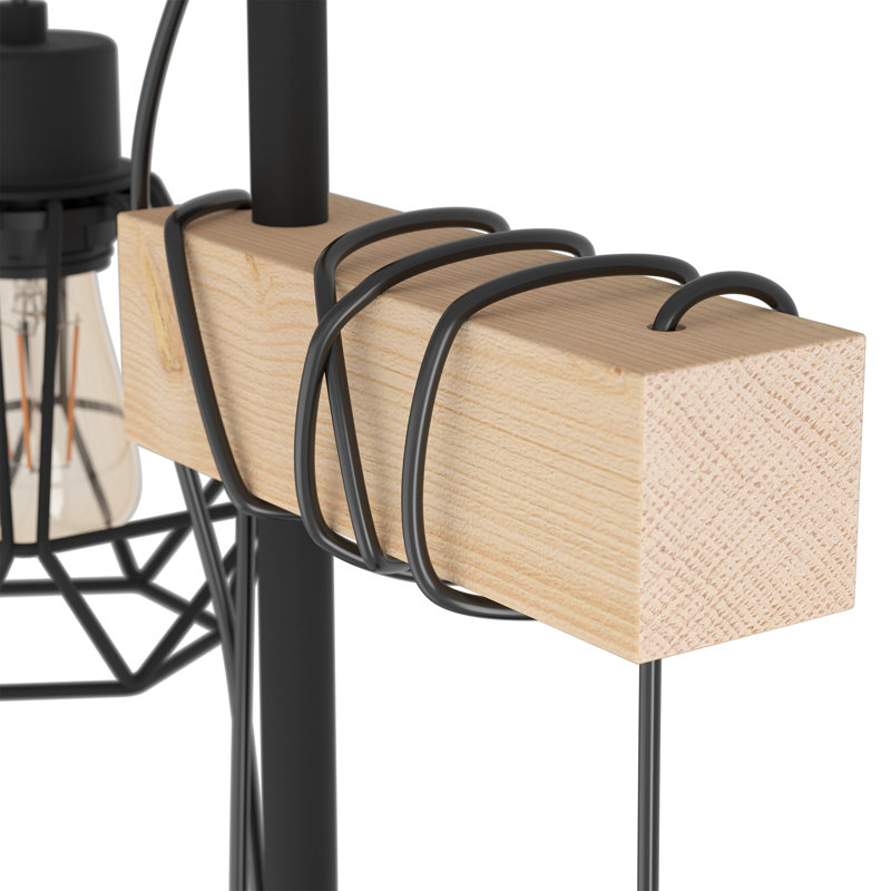 166.5cm Black Tree Floor Lamp