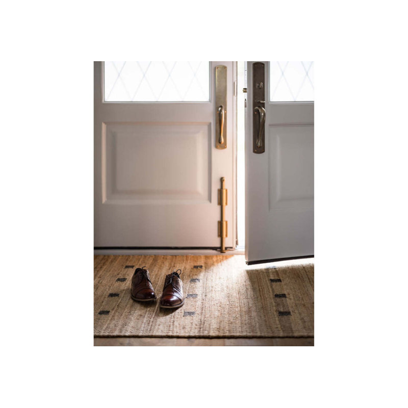 Kent Jute Flatweave Jute / Sisal Area Rug in Tan, Rectangle 4' x 6'