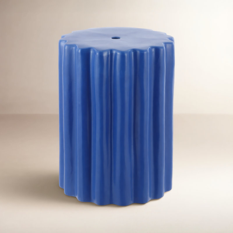 Tabouret de jardin en céramique Pier, Bleu œuf Robins