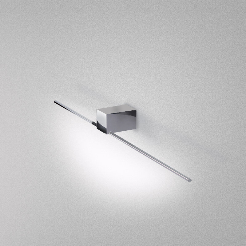 Orizzonte LED Dimmable Armed Sconce, 2.38"H x 19.6875"W x 3.94"D, Chrome
