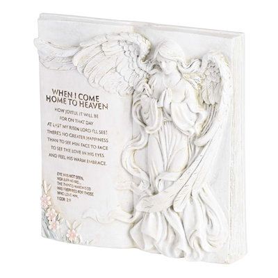Tabletop Angel Plaque When I Come Home