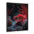 Impression noire sur toile encadrée
