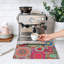 Tapis de cuisine/bar à café, sous-tapis à café, motif géométrique tribal coloré, absorbant et antidérapant, accessoire de bar à café, tapis d'égouttage pour comptoir de cuisine, motif ethnique abstrait, 51 x 81 cm-342082023
