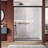 56-60" W x 72" H Semi-Frameless Double Sliding Shower Door-59866374
