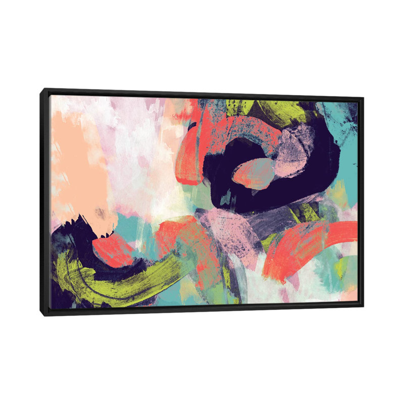 " Vibrant Spring II " by Studio W, 18" H x 26" W x 1.5" D, Black Framed Canvas