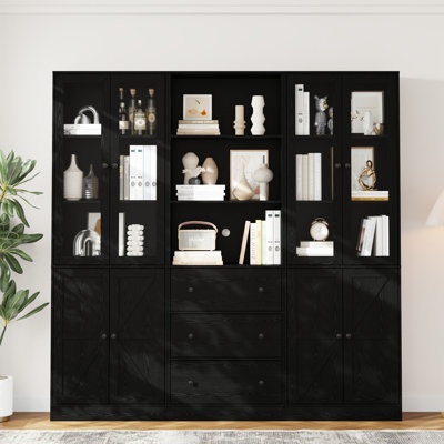 Ensemble de bibliothèques standard H 70,9 po x l 47,24 po (2B + A)