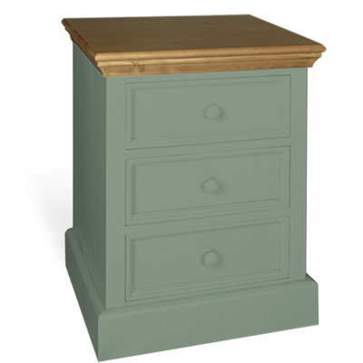 Beachwood 51cm W Solid Wood Bedside Table