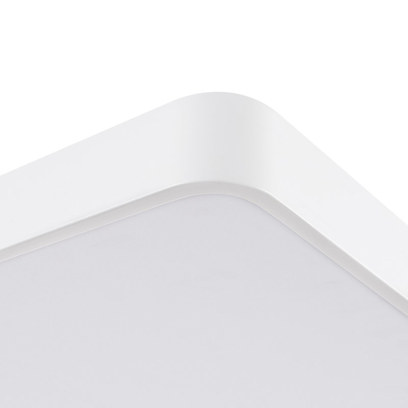 Plafonnier encastré rectangulaire à 1 lumière à intensité variable 33,9 po Kita, Blanc