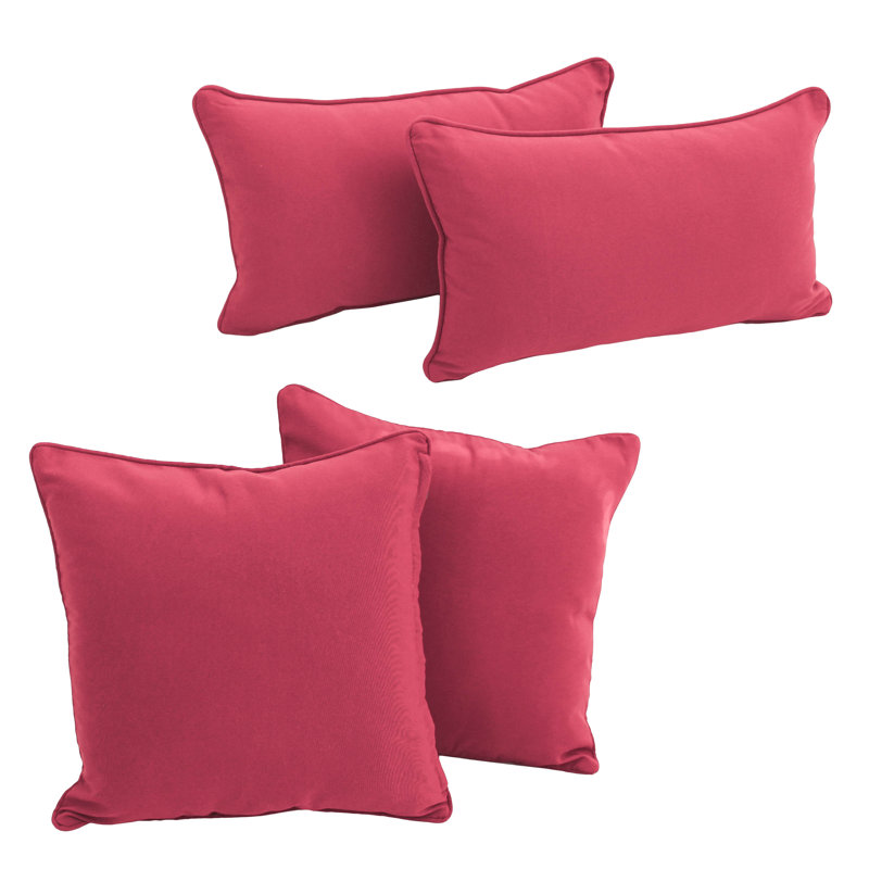 Ensemble de coussins en sergé 4 pièces , Baie