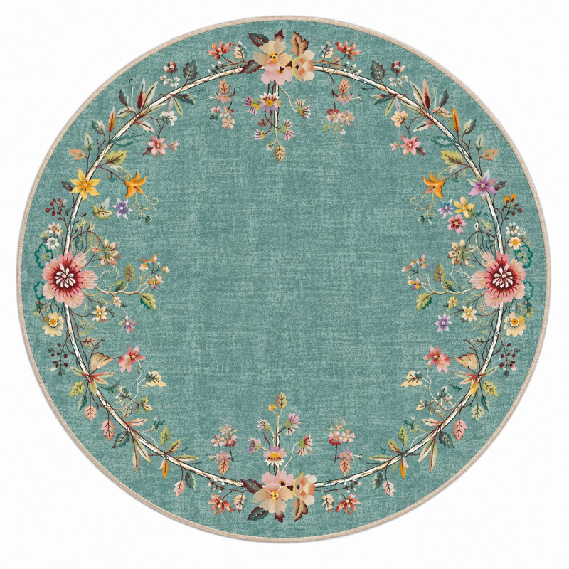 Tapis intérieur / extérieur Zelphia, Rectangle 4 pi x 5 pi 11 po