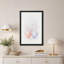 Aquarelle sur toile, coquillages roses et bleus-1142689616