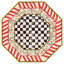 Courtly Check® Red/Gold Washable Rug-203741828