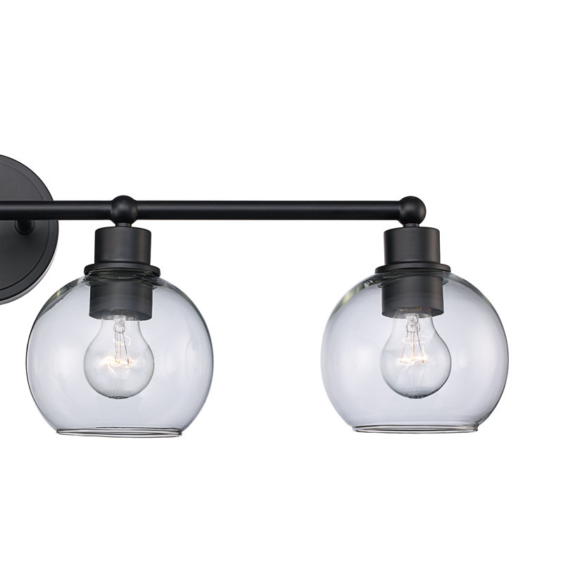 Éclairage de salle de bain à intensité variable 4 lumières Lochleven, Noir