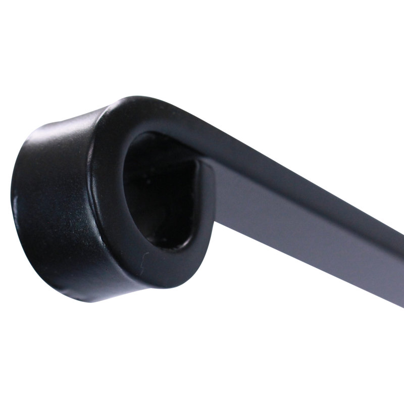 Artisan Forged Plant Hanger Wall Shelf Bracket Hook Large Black, 9.25" H x 0.75" W x 15.75" D