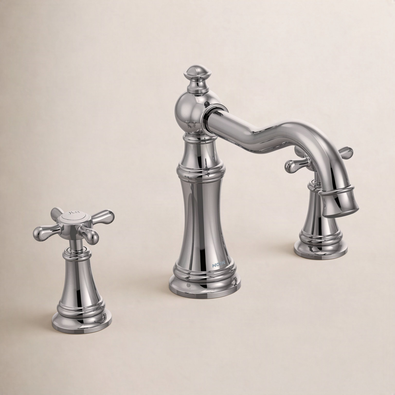 Weymouth Deck-Mounted Roman Tub Faucet Trim, Chrome