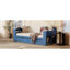 Lit de jour avec bureau amovible, tiroirs de rangement et table d'appoint hydraulique-398709004-398709001