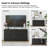 62"×31"×16" Wood Sideboard Cabinet with Adjustable Shelves-2010826291