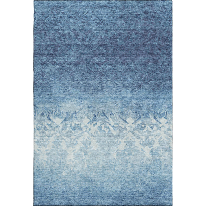 Premium Machine Washable Millbrook AMF1959 Damask Rug, Rectangle 10' x 14'