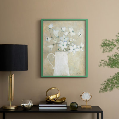 Delicate Bouquet II Framed Print - Solid Wood