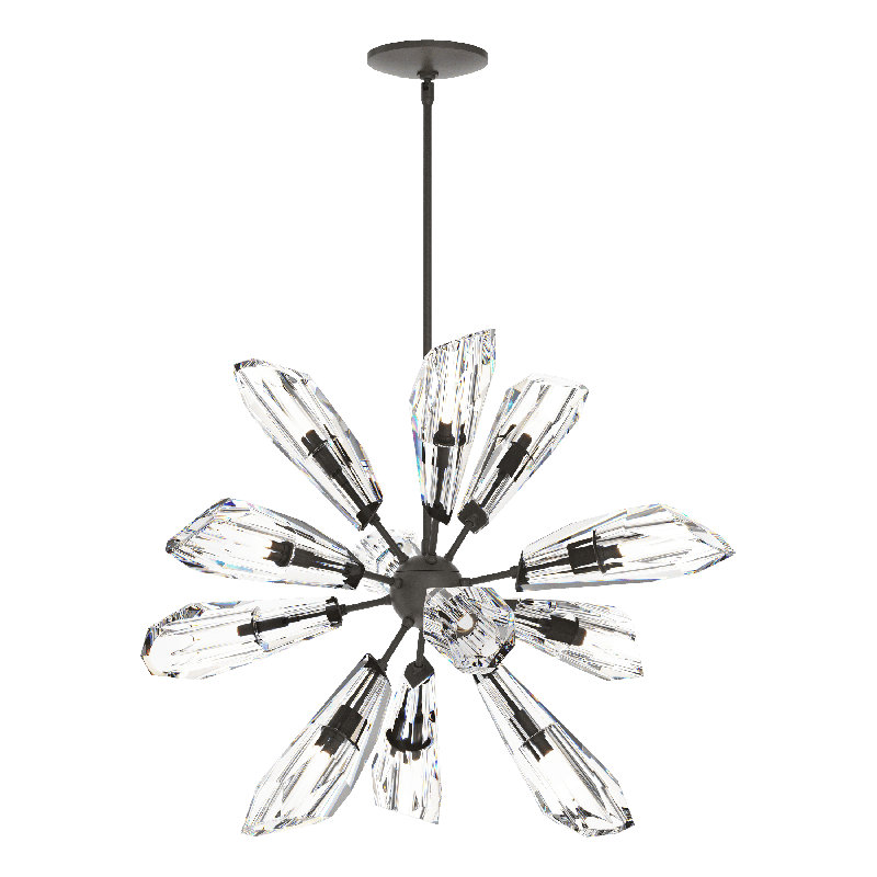 Lustre à 12 lumières Luma, Fumée foncée