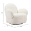 Chaise pivotante blanche