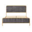 Structure de lit tapissier pour grand lit