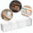 Clear Acrylic Wall Organizer Set Of 2, No-Drill Marker & Makeup Storage Shelves