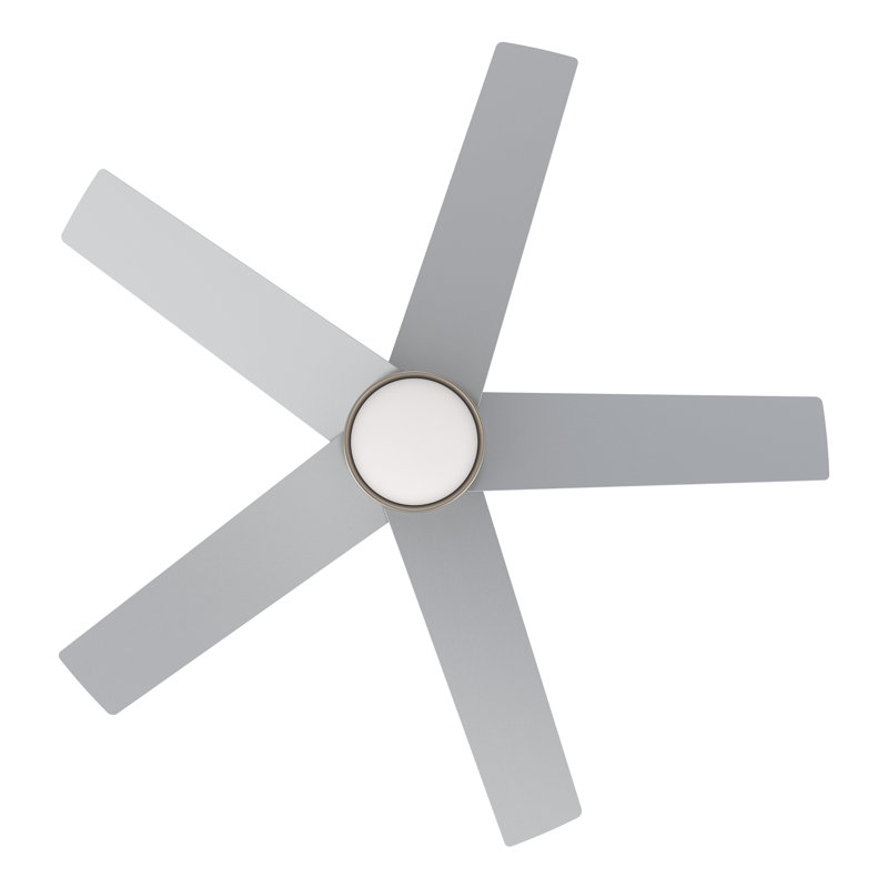 52'' Ceiling Fan with LED Lights, Chrome
