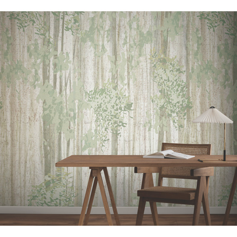 Murale forêt Aspen Grove, Vert