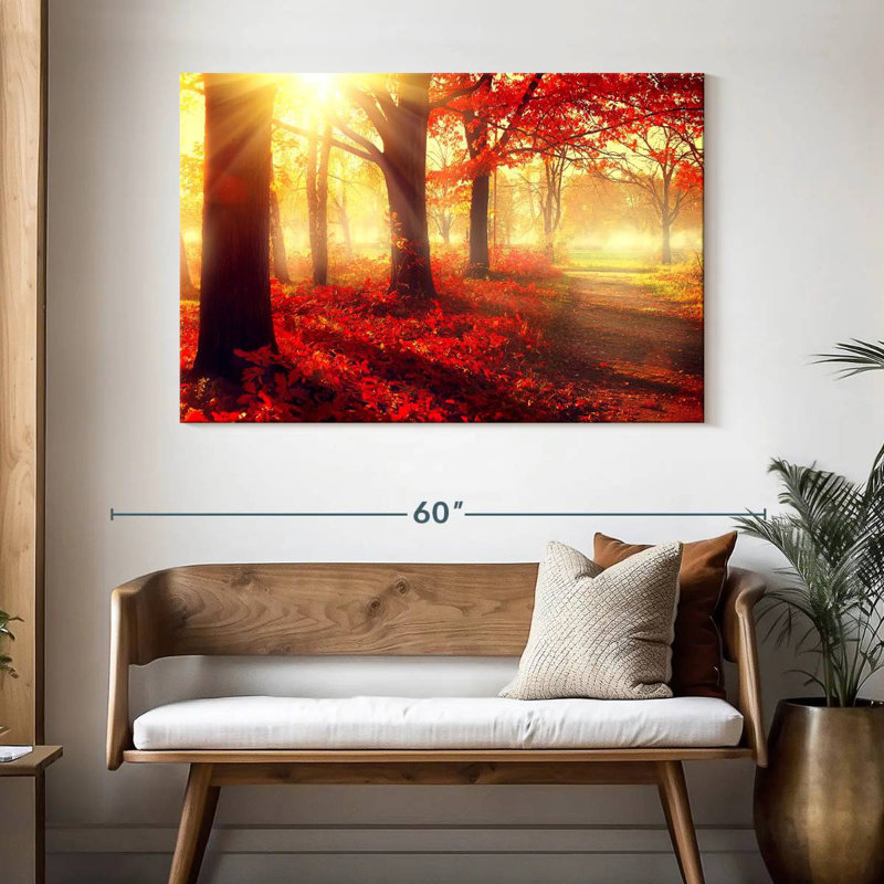 Harnek Sunny Fall Forest, 32" H x 48" W