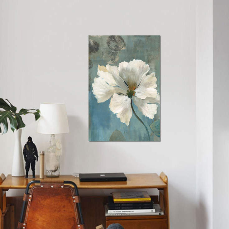 « ice blue i », impression sur toile, H 26 po x l 18 po x P 1,5 po, Pas de tapis, Toile tendue