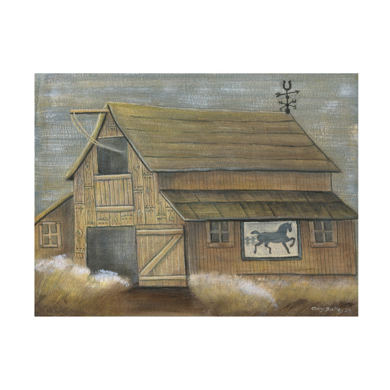 Bolog Cheryl Bartley Barn 5 Canvas Art, 24" H x 32" W