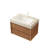 30-Inch Travertine Pattern Stone Countertop with Ceramic Basin