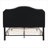Curved Tufted Luxury Platform Bed, Queen Size, Jet Black Velvet Upholstered with Under-Bed LED Accent Lighting