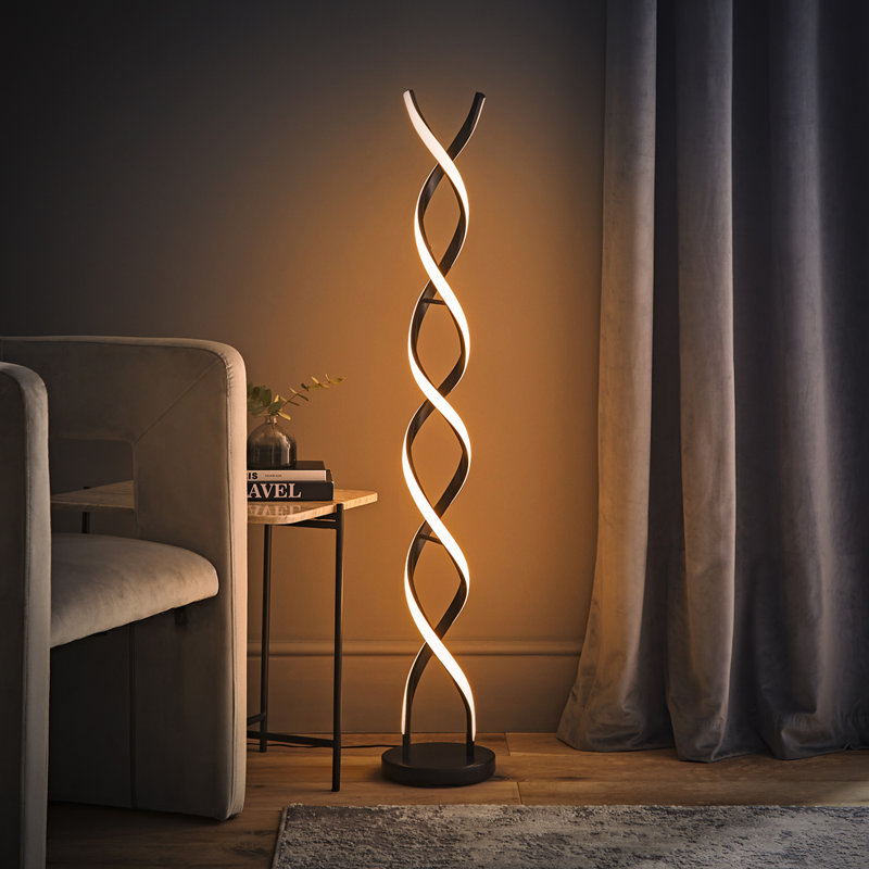 120cm Novelty Floor Lamp, Matte Black