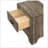 Transitional 2-Drawer Nightstand With Metal Hardware, Rustic Gray Finish, Perfect For Modern And Rustic Bedrooms