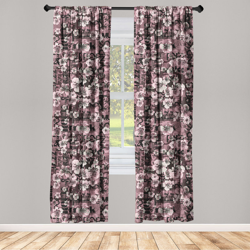 Semi Sheer Curtain Pair, 28" W x 84" L