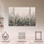 Ensemble de 3 panneaux muraux - Hendon Lane «H Flower», art mural sur toile pour le salon, la chambre à coucher ou le bureau 