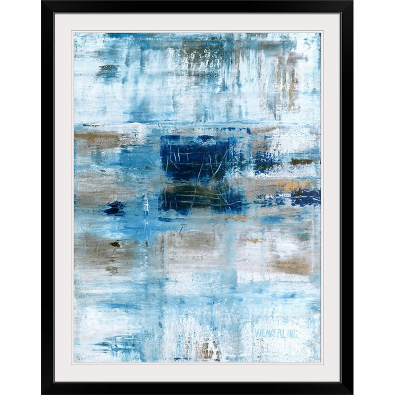 « céleste », reproduction d’weaverling julie, H 24 po x l 20 po x P 1 po, Cadre noir