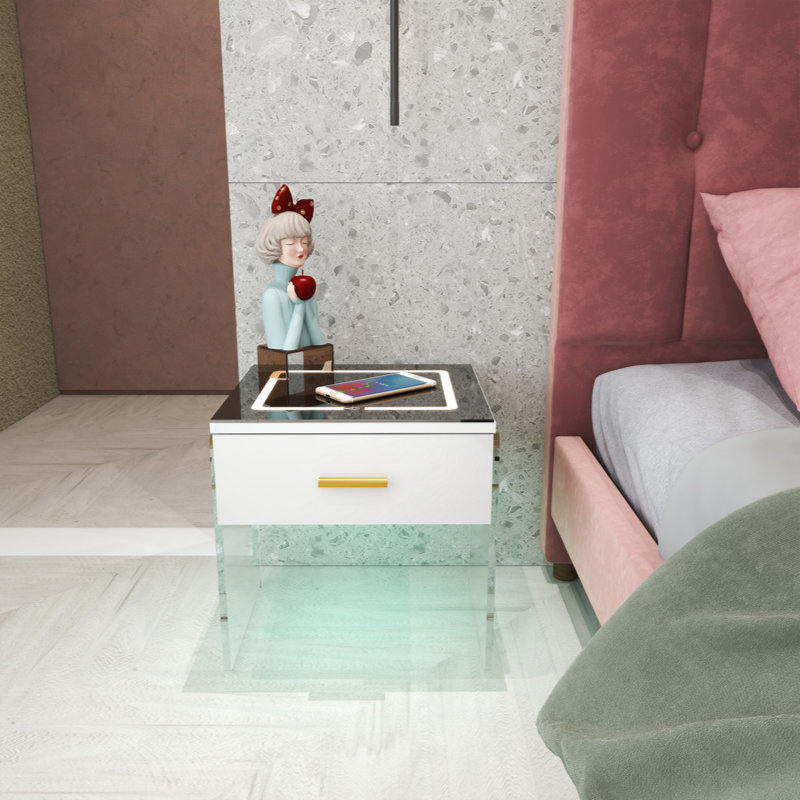 Table de bout Lakyna, Blanc