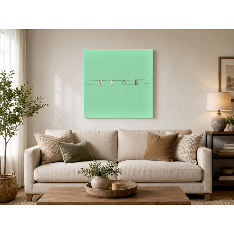 Nice - art mural carré en toile, 12" W x 12" H
