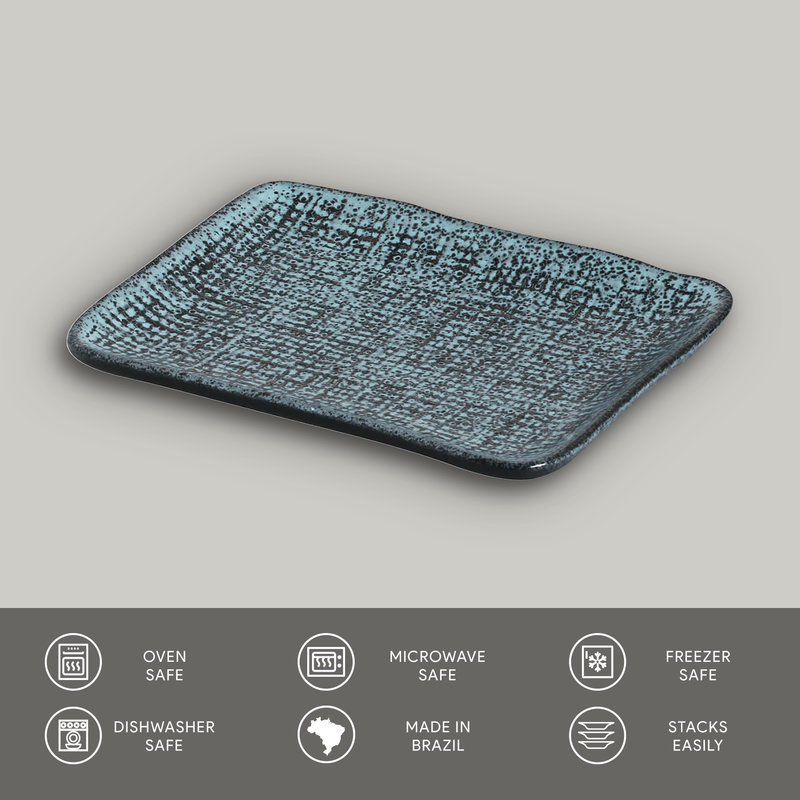 Jutta Rectangular Platter 7.08 x 5.51" Night Sky