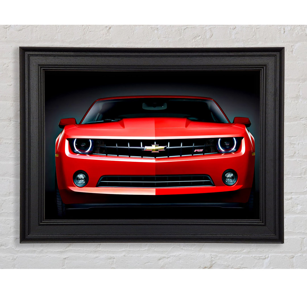 Chevy Camaro Frontgrill Gerahmter Druck