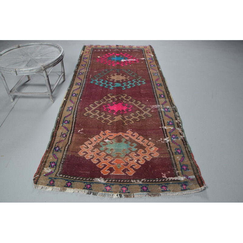 Tapis de style kilim turc rétro tissé à la main dans un style bohémien